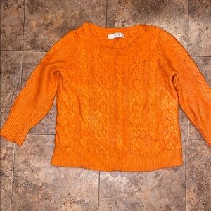 Loft orange sweater size medium